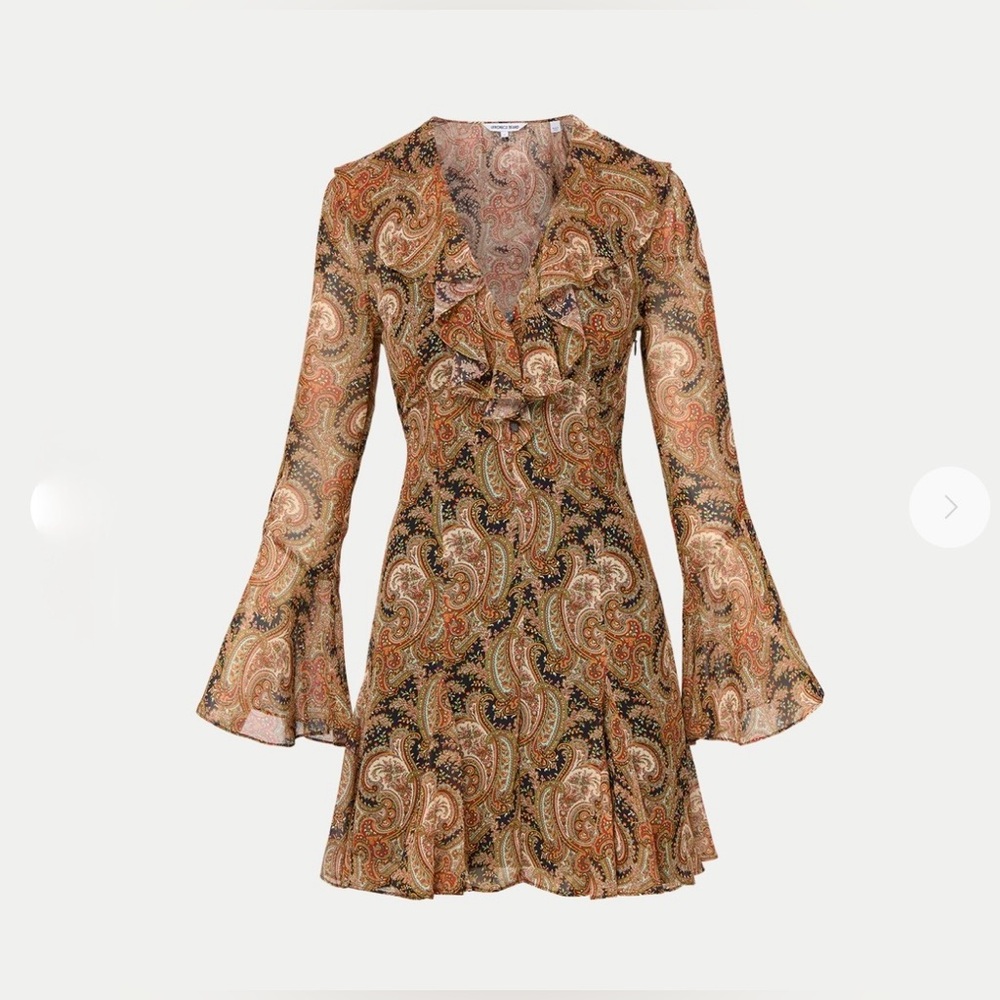 Veronica Beard Paisley Silk Mini Dress